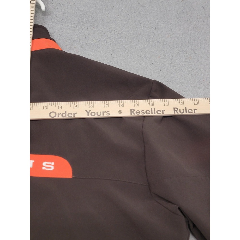 Cleveland Browns Jacket Mens Large Brown NFL Football Reebok On Field Softshell - Picture 12 of 16